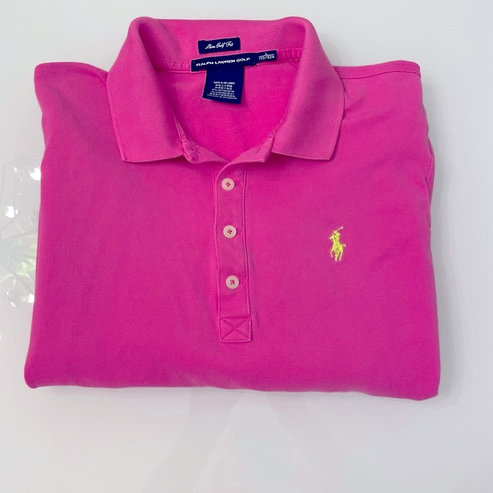 Ralph Lauren Womens Longsleeved Pique Polo 👚